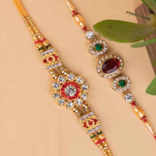 Royal Kundan Designer Rakhi