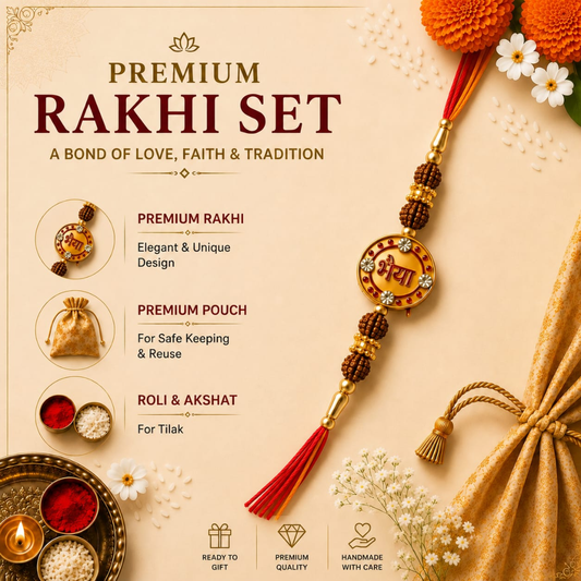 Bhaiya Rudraksha Blessing Rakhi