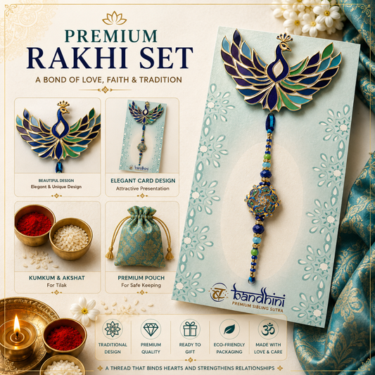Mayura Peacock Meenakari Sutra